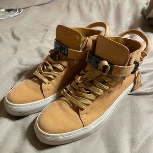 Buscemi High-Top Men Sneakers. Saddle Brown (Size 43)